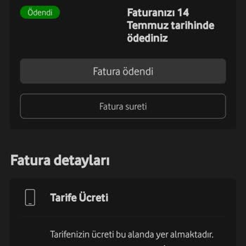 Vodafone Tarifem İki Katına Çıkarılması