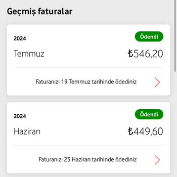 Yıllardır Vodafone Ailesindeyim Ücretler Çok Uçuk