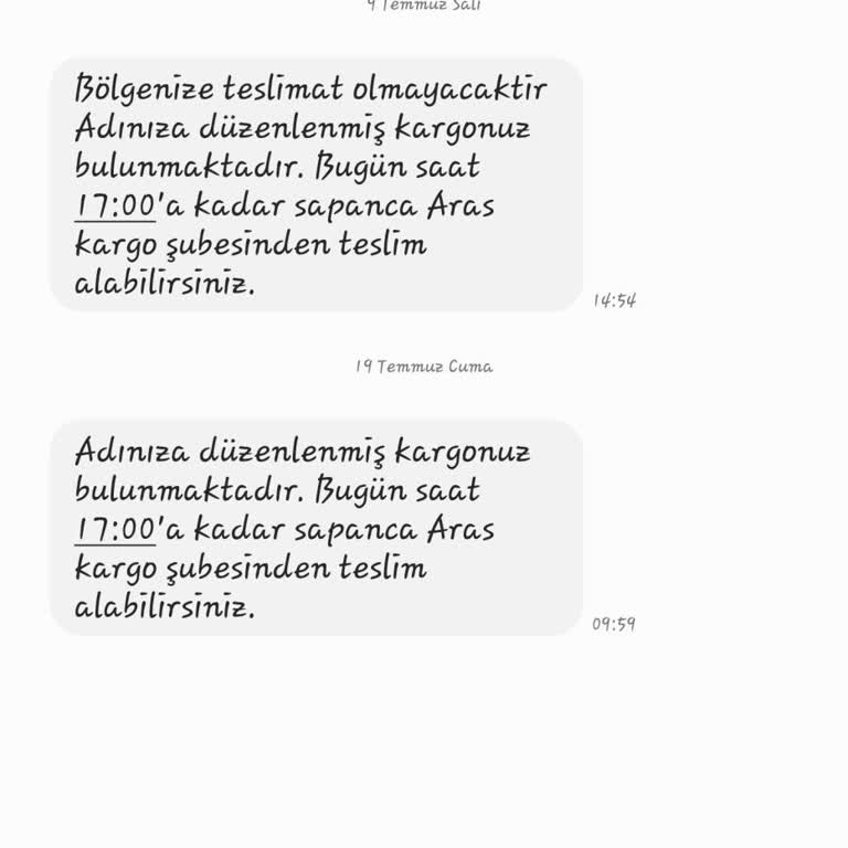 Aras Kargo Her Zaman Eve Getirmesi Gereken Kargoyu Asla Getirmiyor