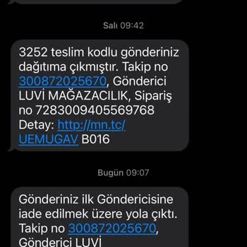 MNG Kargo Parkop Şubesi - Bilgilendirme Olmadan İade Edilen Kargom