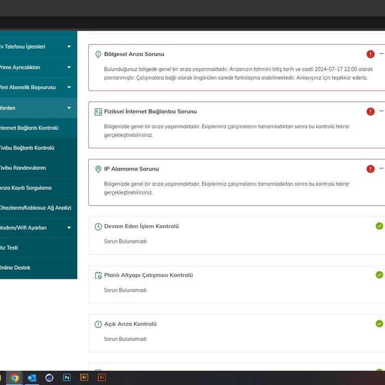 TTNET Genel Arıza Şikayeti