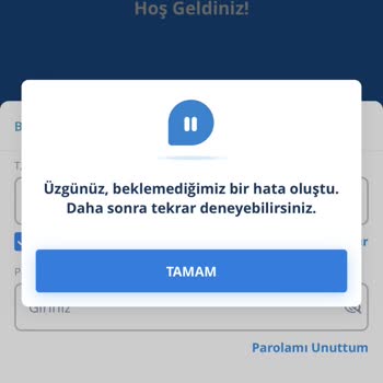 Denizbank Mobil Uygulama Giriş Sorunu