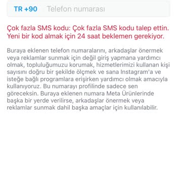Instagram Güvenlik Doğrulama Hatası
