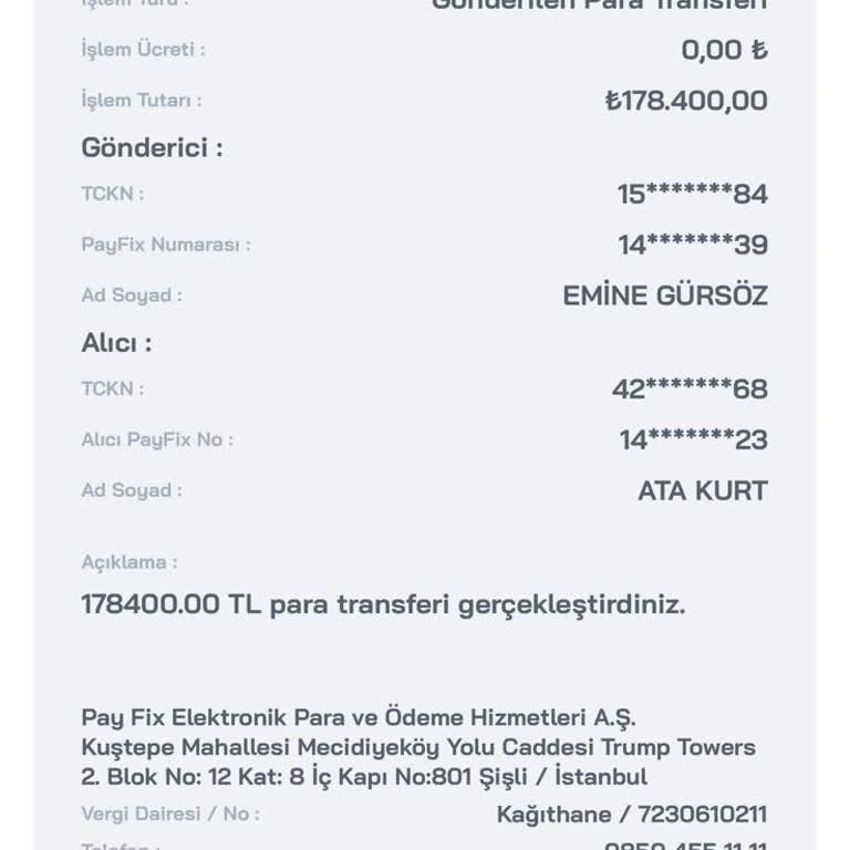 Payfix Transfer Gerçekleşmedi İadesi Yapılmıyor