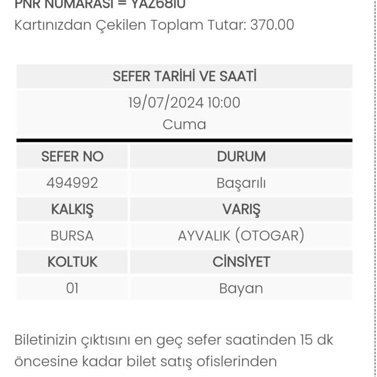 Uludağ Turizm Bozulan Otobüs İade Bedeli