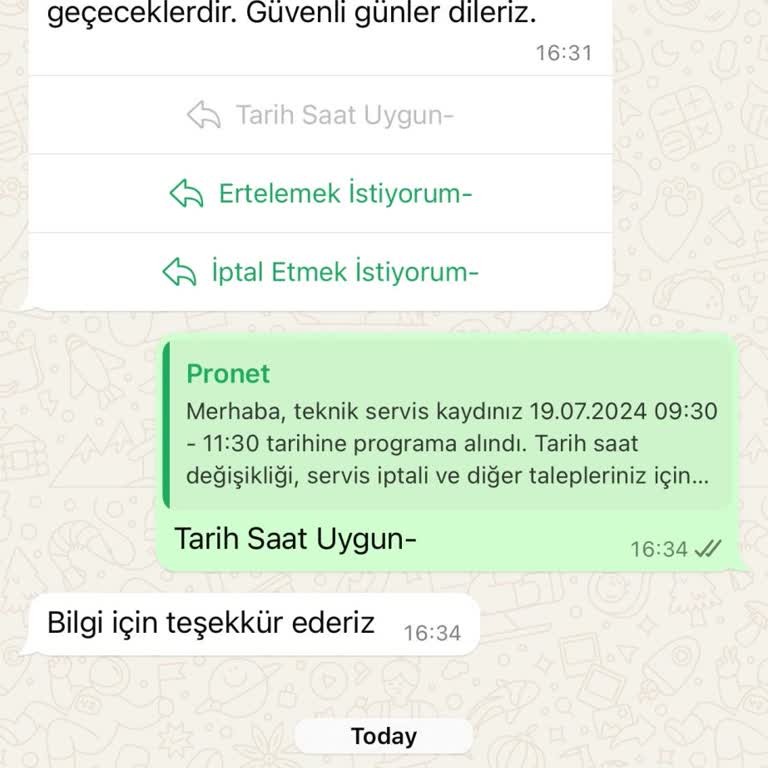 Pronet Sistemi Sökmek İçin Randevuya Gelmeyip Geldim Diyor