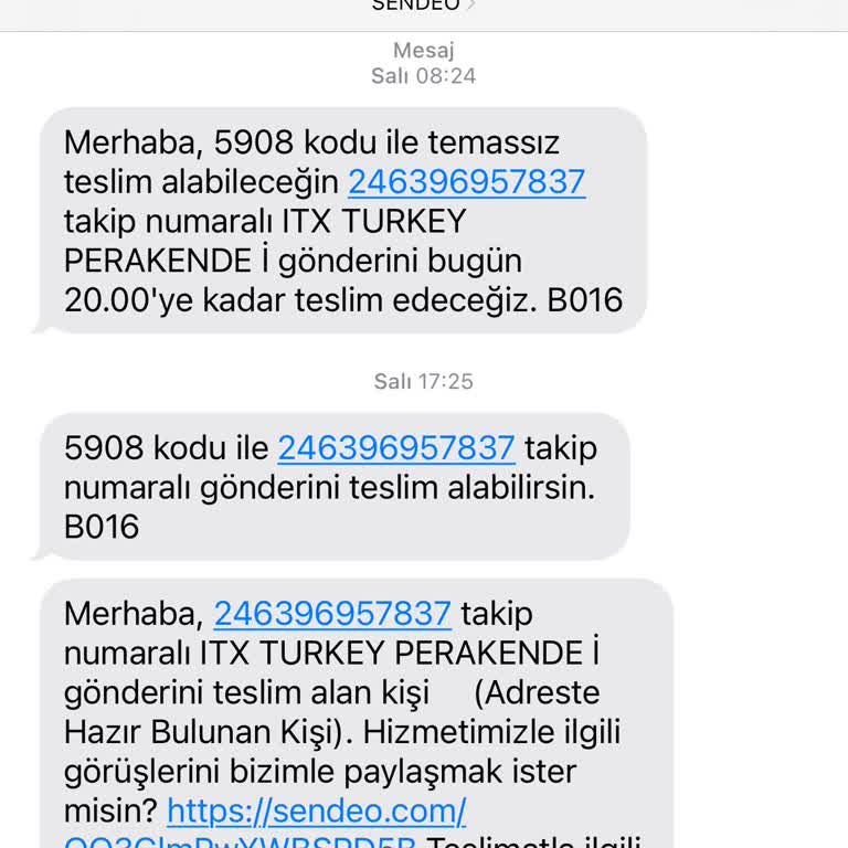 Sendeo Kargo Zara Siparişi Teslim Etmiyor