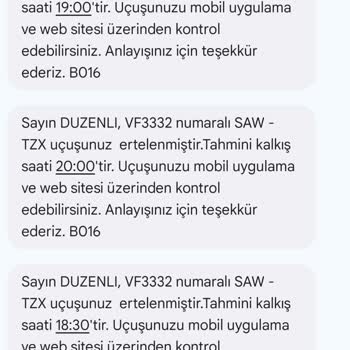 AJet (Anadolu Jet) Uçuş Saatlerinin Değiştirilmesi İle İlgili Yaşadığım Mağduriyet