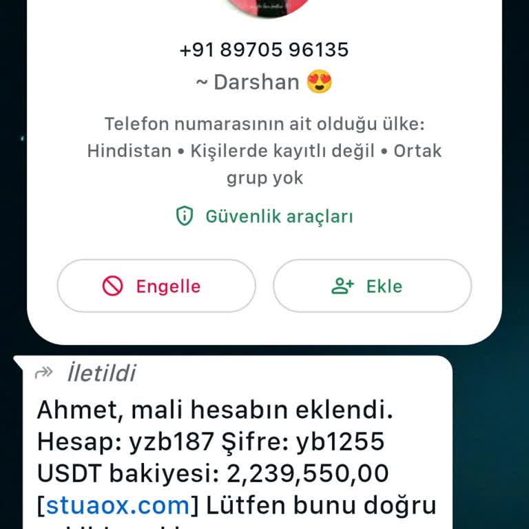 WhatsApp Tanımadığım Numaradan Mesaj Var