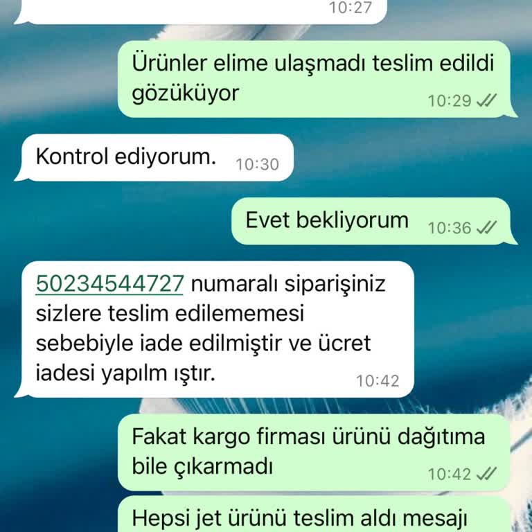 Hepsijet Gönderilerimi Dağıtıma Çıkarmadan Geri İadeye Gönderdi