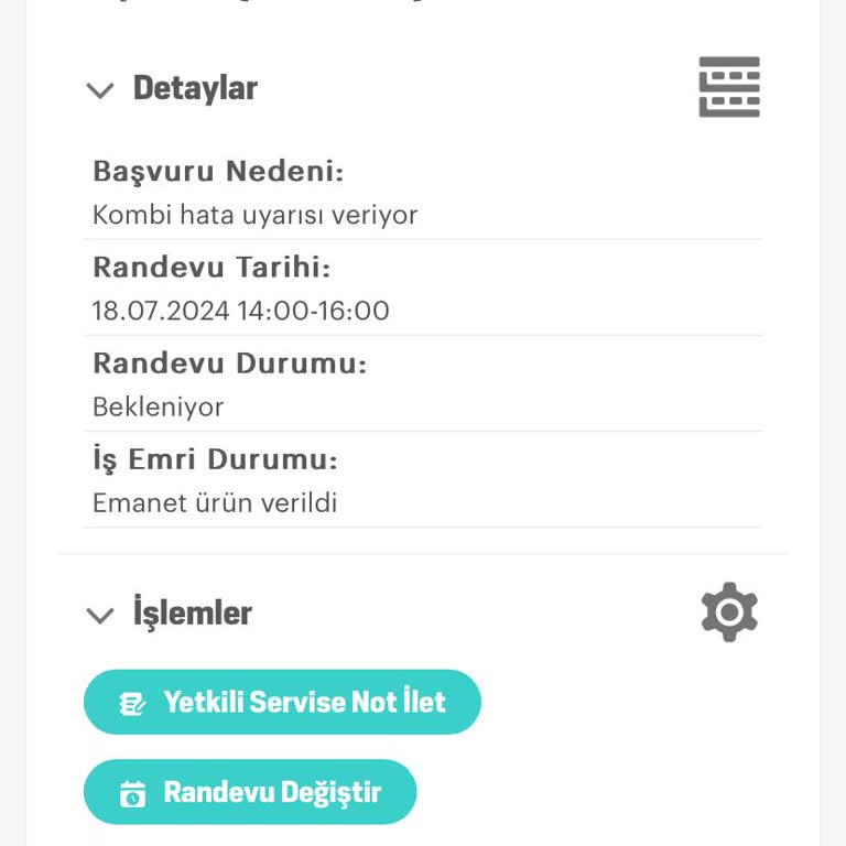 Arçelik Kombi Hatasına Gelmedi.