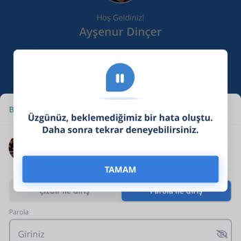 Denizbank'a Ulaşamıyorum Mobil Uygulamalara Giremiyorum