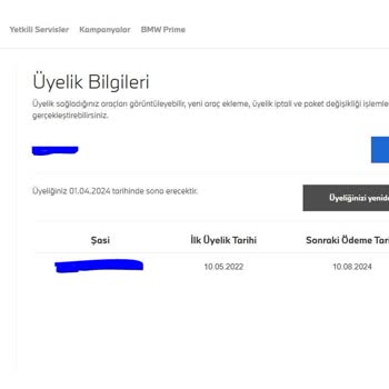 BMW Prime Üyelik İptali Sonrası Haksız Tahsil Edilen Tutarlar