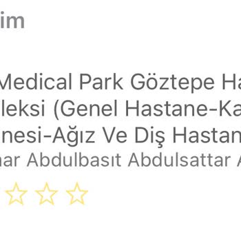 Medical Park Hastanesi Tamamlayıcı Sigorta Sorunu