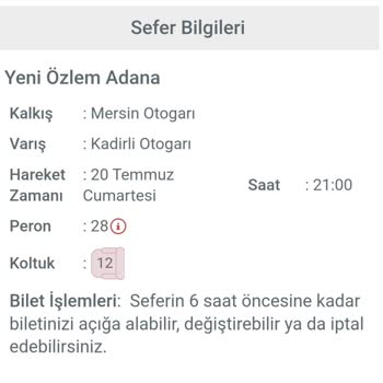 Obilet.com Otobüs Bileti Şikayet