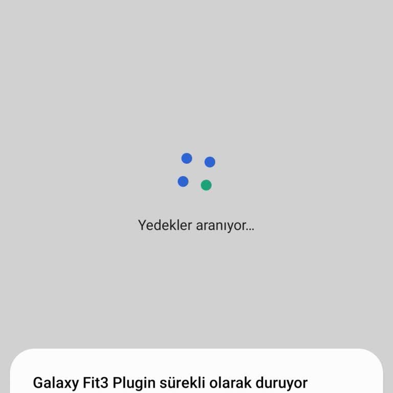 Samsung Telefon Saatimi Kullanılmıyor. Galaxy Fit3 Plugin Sürekli Duruyor Hatası