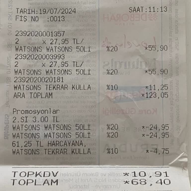 Watsons Bakırköy Osmaniye Şubesi