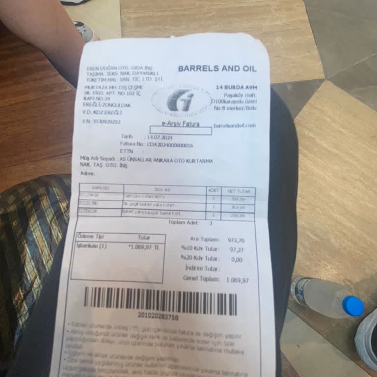 Barrels And Oil Tişörtün Etekleri Sökük Cıktı