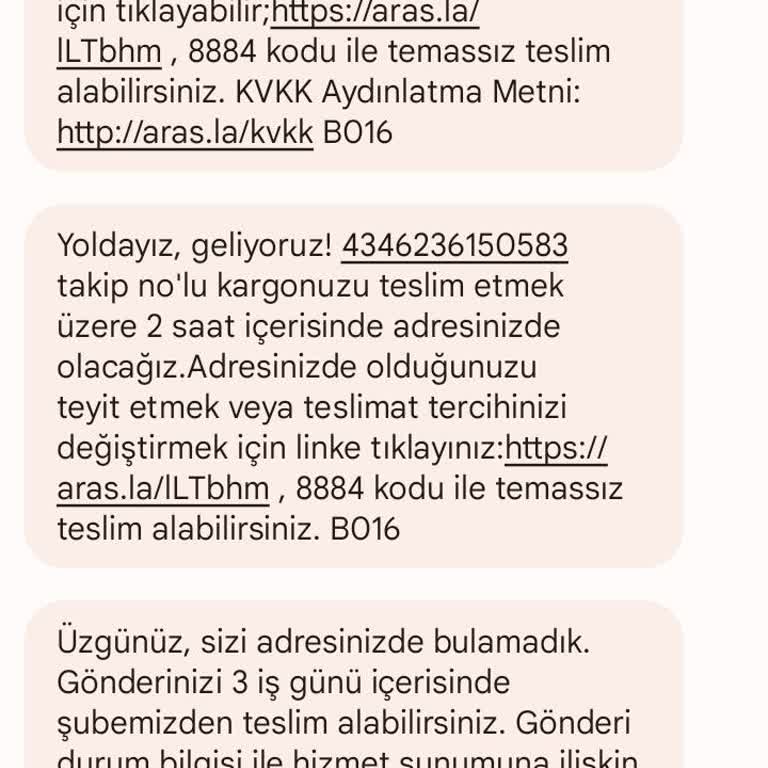 Aras Kargo Hatay Asi Şubesinin İşgüzarlığı