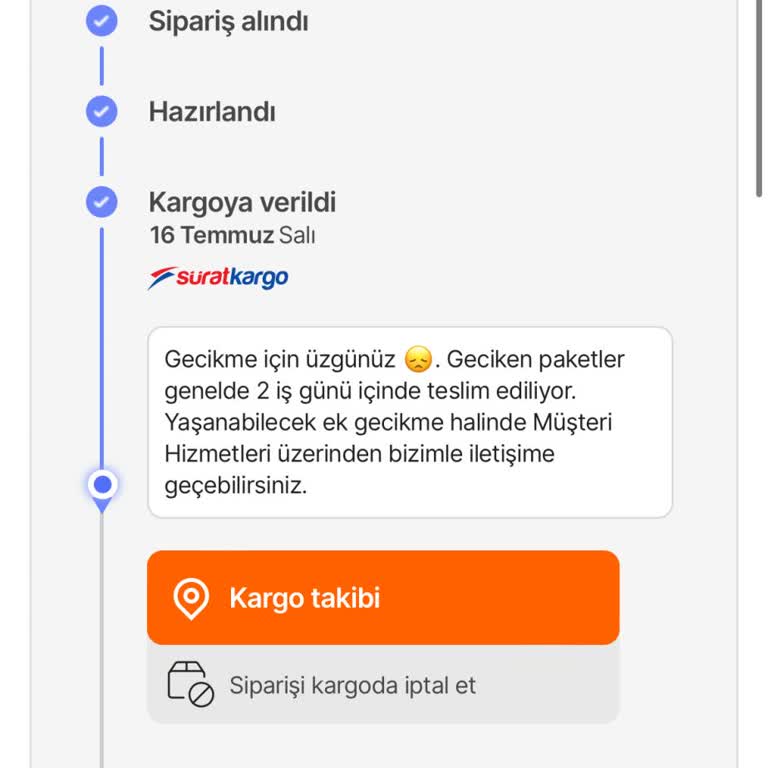 Hepsiburada Siparişin Teslim Edilme Süresini Aştı, Sözünü Tutmuyor.