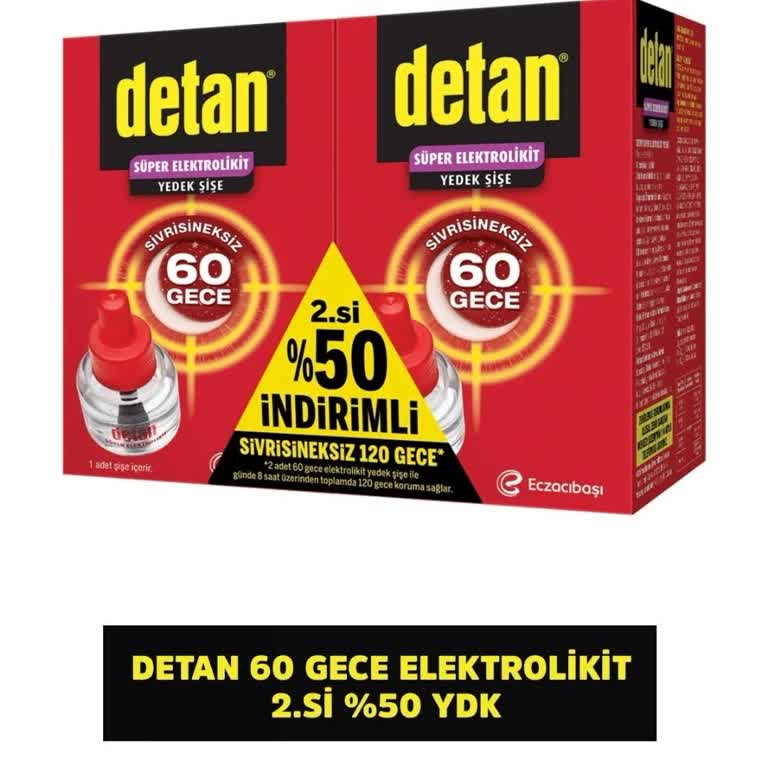 Detan 120 Gece Elektrolikit