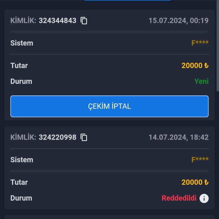 Vizyonbet Çekim Talebi Onayı!