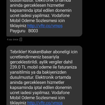 Vodafone Güvenlik Açığı İzinsiz Ücretli Abonelik Yapılıyor