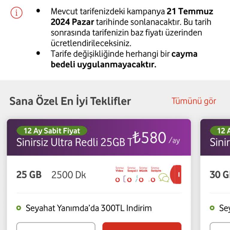 Vodafone Fatura Tutarımı 3 Katına Çıkarttı