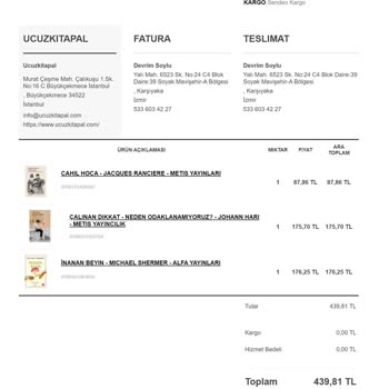 Ucuzkitapal.com Kitap Siparişimi Alamadım