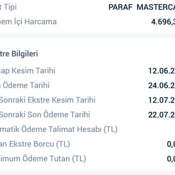 Halkbank Paraf Mastercard Gösterilen Tarihte Ekstreyi Kesmedi