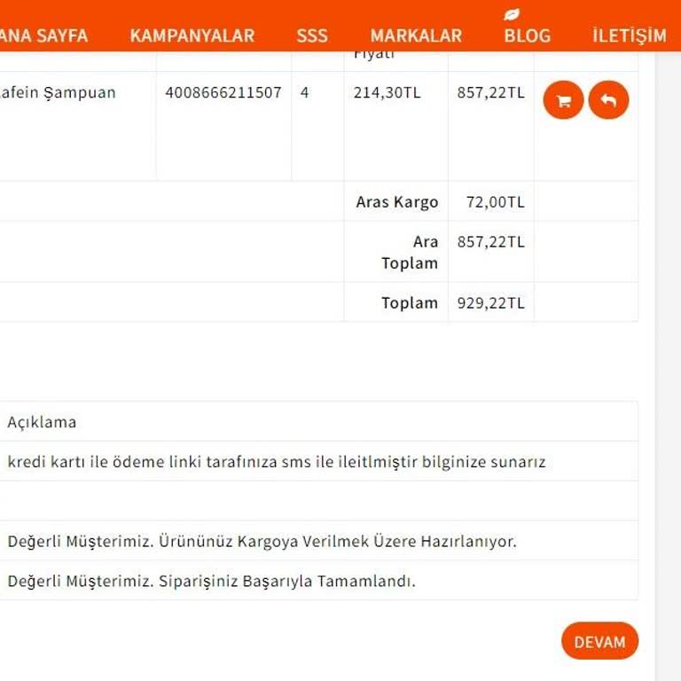 Mondy Shop Siparişim Gelmedi, Cevap Alamıyorum