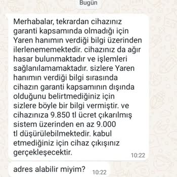 MIEKO Tarafıma İade Ücreti