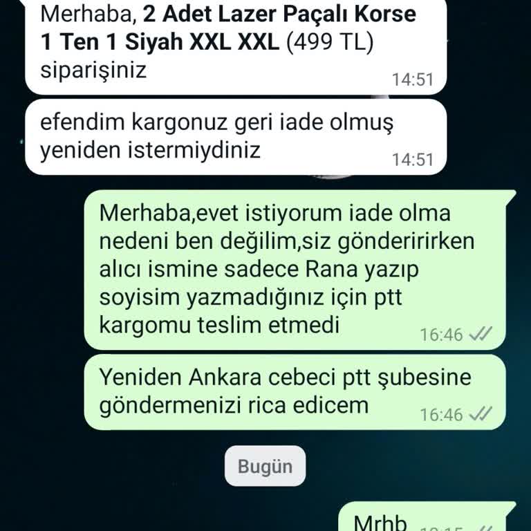 Korselines Korsem Gelmedi, Tekrar İstedim Gönderilmedi
