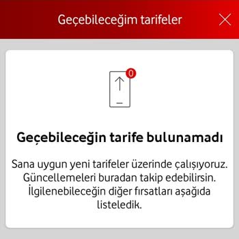 Vodafone Taahhüt Yenileme İşleminin Gerçekleşmemesi