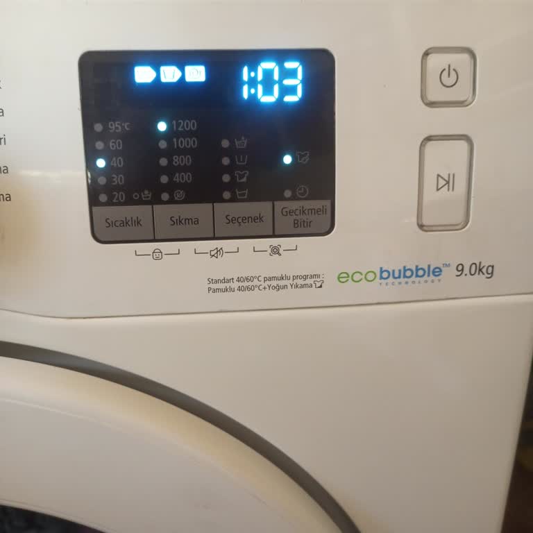 Samsung Çamaşır Makinesi Sürekli Duruyor