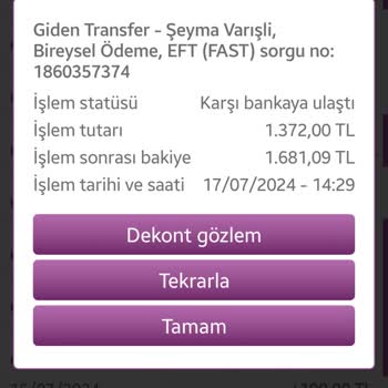 Garanti BBVA Paramın İadesini Talep Ediyorum