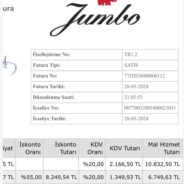 Jumbo Ücret İadesi Yapmıyor