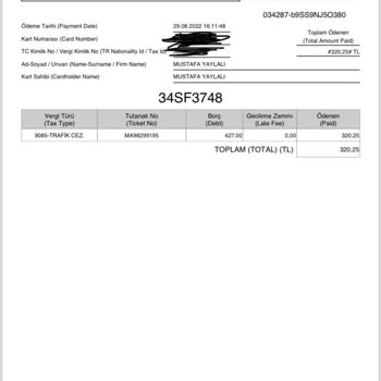 Gelir İdaresi Başkanlığı Ödediğim Halde Vergi Borcu Çıkıyor