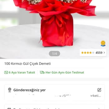 Çiçek Sepeti Güller Görselle Alakasız Küçük Ve Solmuş Olarak Geldi