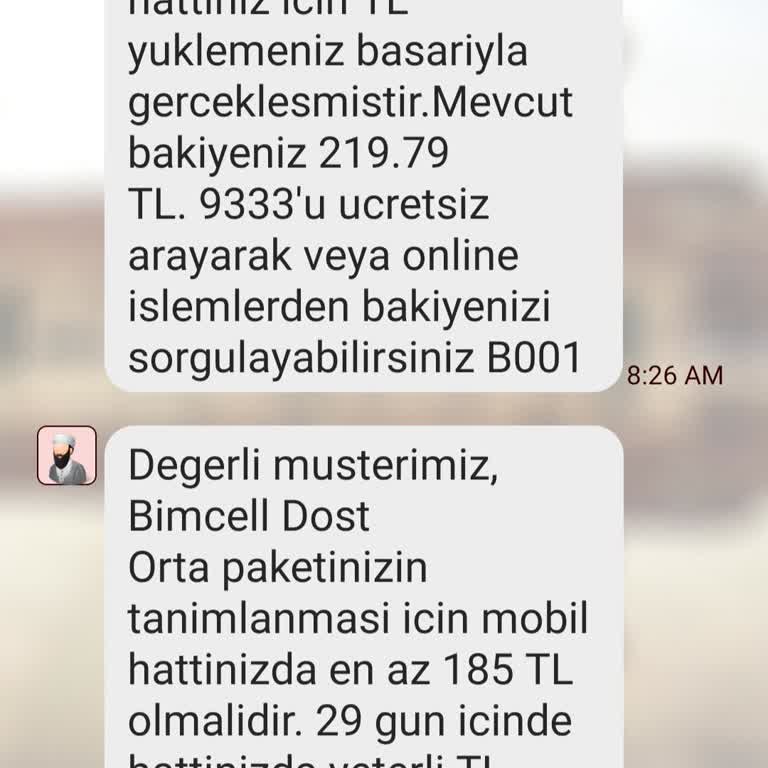 Bimcell Hattıma Para Yükledim Ancak Bakiyemde Gözükmüyor