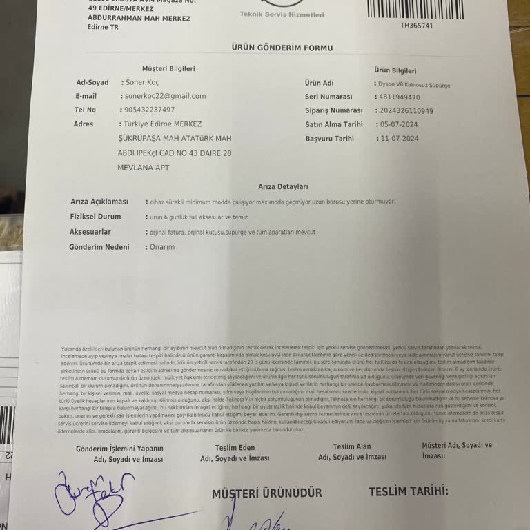 Teknosa Dyson V8 Ayıplı Mal