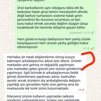 Dermoeczanem Yanlış Ürün Gönderimi Ve Sahte Ürün Şüphesi