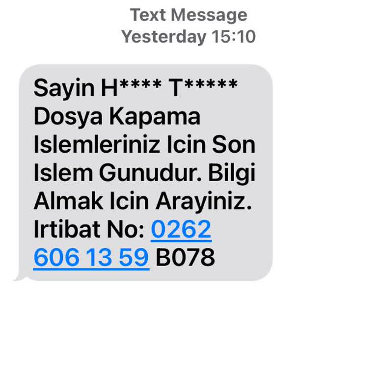HARUNTUNCEL (SMS) Şüpheli Mesaj Ve Sahte Hukuk Bürosu İddiaları
