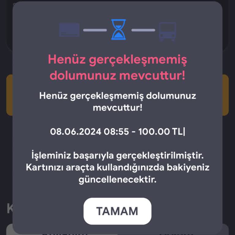 Kent Kartıma Mobilden Yükleme Yaptım Bakiyem Güncellemedi