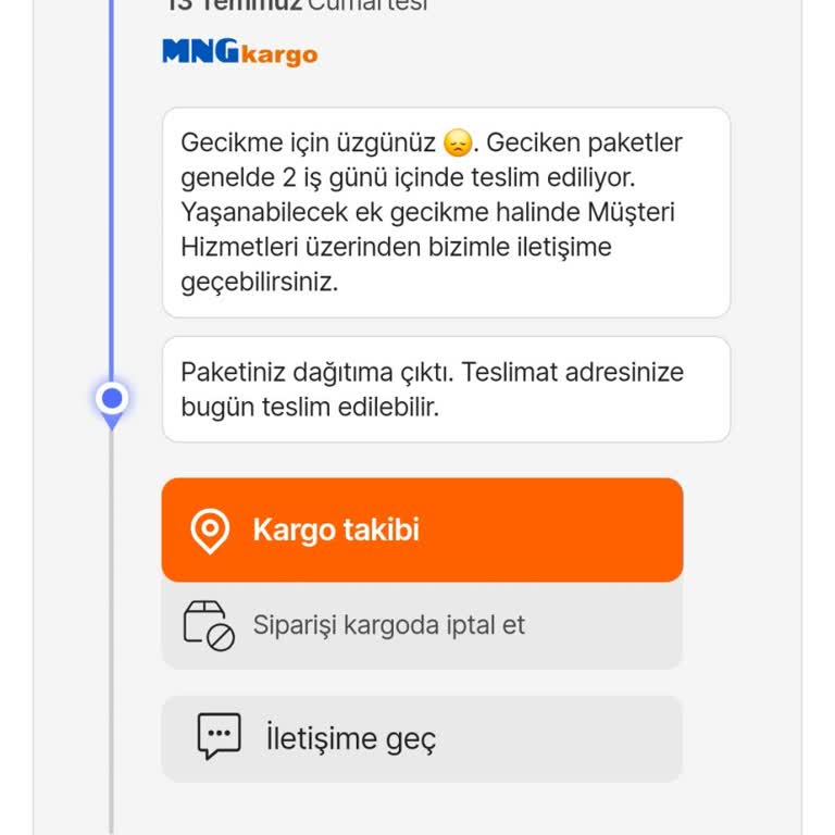 MNG Kargoyla Çalışan Firmalardan Alışveriş Yapmayacağım