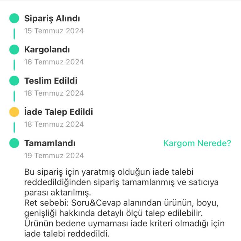 Dolap Alişveriş Mağduriyeti