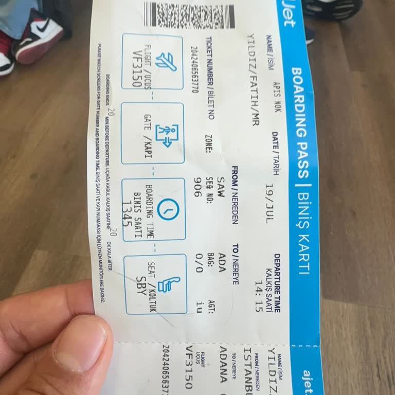 AJet (Anadolu Jet) Uçuş Biletinin Başkasına Da Satılması
