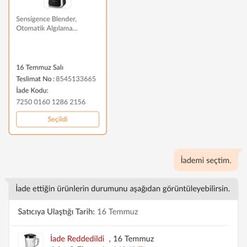 Trendyol İade Kabul Etmiyor Ve Yanlış Ürün Gönderimi