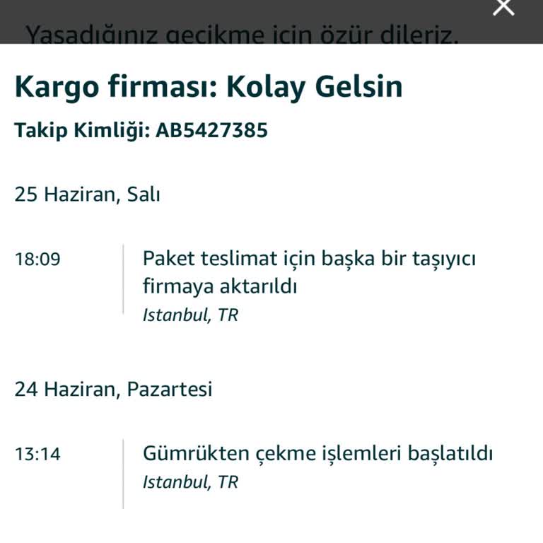 Kolay Gelsin Kargo Firması Amazon Siparişimi Getirmiyor!