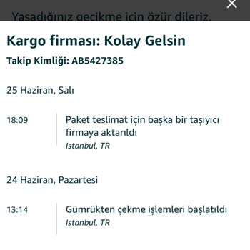 Amazon Dağıtım Bölgesi Dışında Olan Bir Firmaya Siparişimi Verdi!